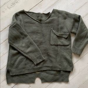 Dark green sweater